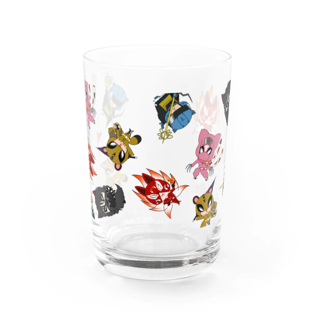 こつめちゃんのおみせの妖怪ヒーローズ Water Glass :front