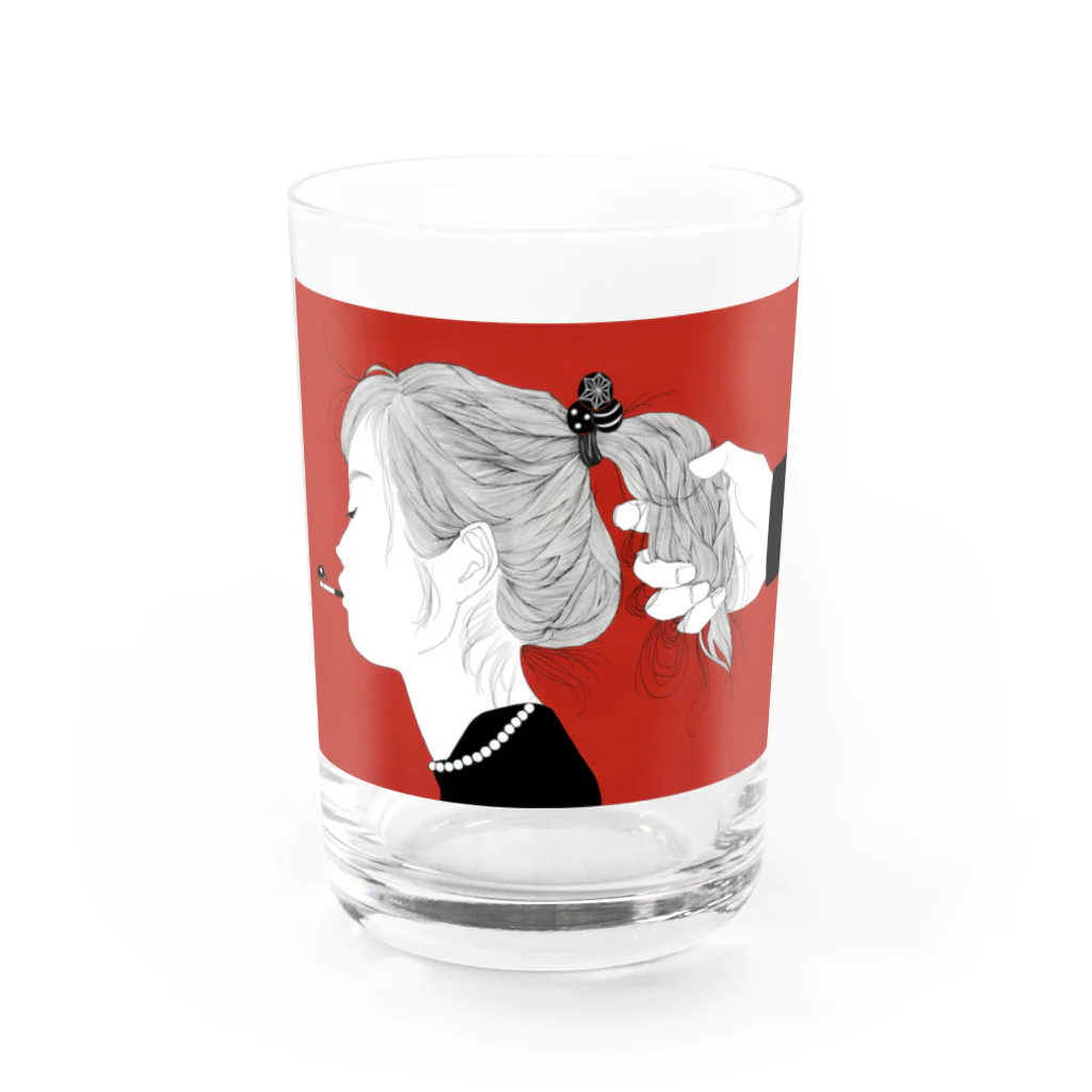 石松チ明 不美人画店のいたづら Water Glass :front