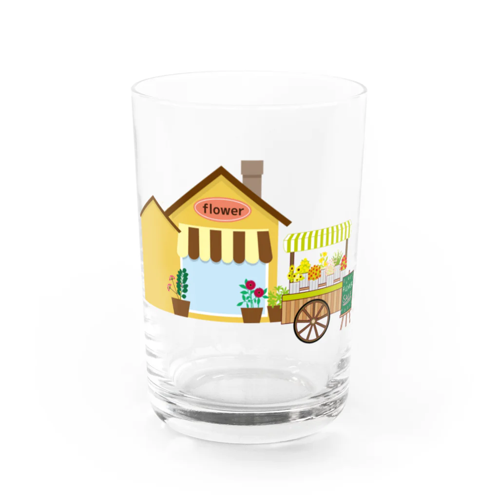 VIETSTAR★１０８のレトログラス　フラワーショップ Water Glass :front