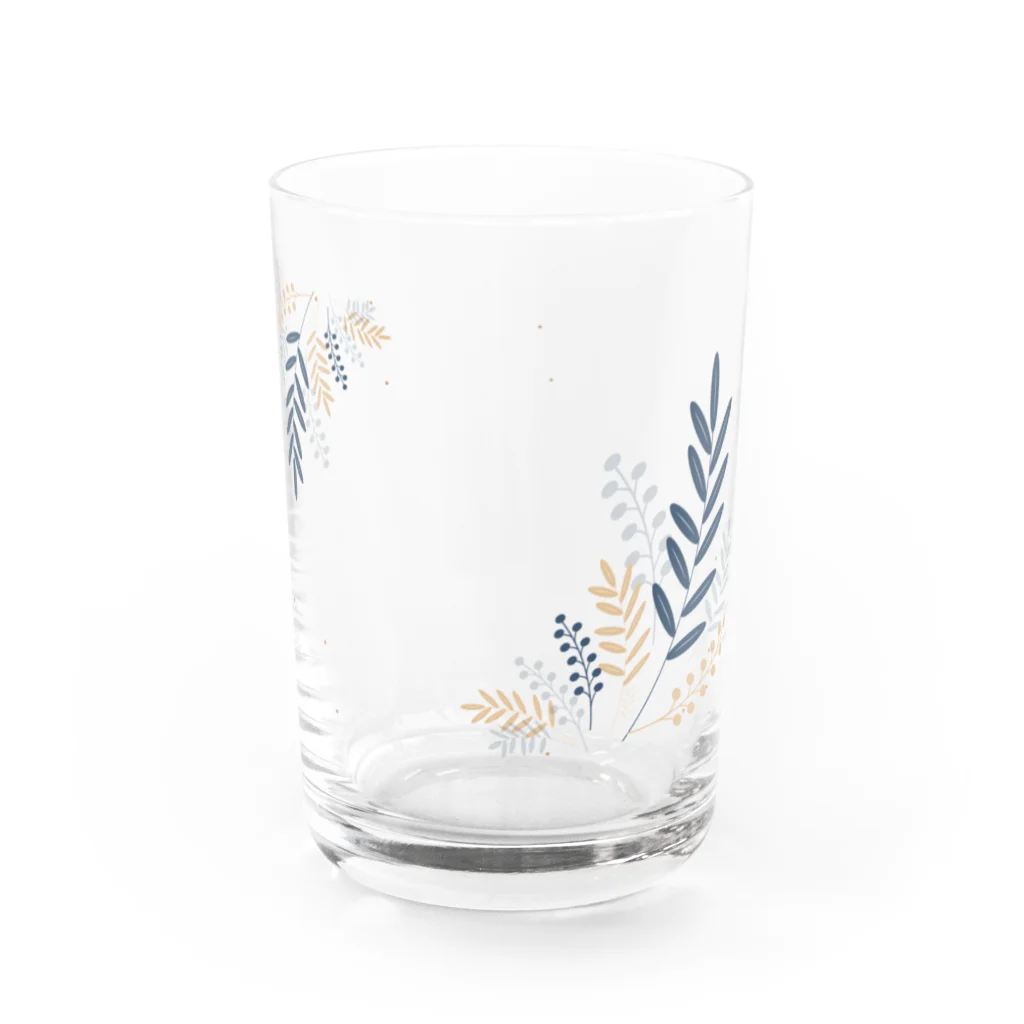 VIETSTAR★１０８のレトログラス　葉 Water Glass :front