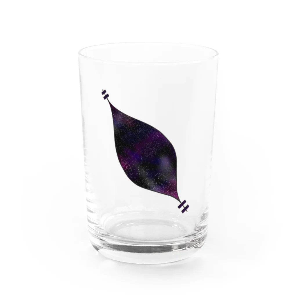 やばたにえんの味噌煮込みの宇宙の裂け目 Water Glass :front