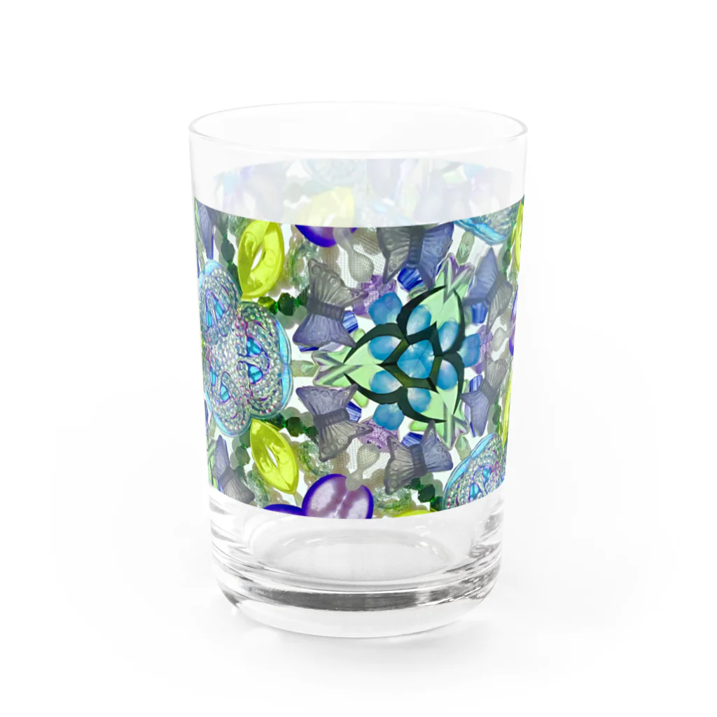 シゲマツヤの月に舞う Water Glass :front