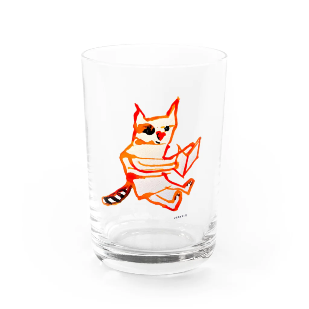 3分描画で描いた絵のお店のレッサーjr Water Glass :front