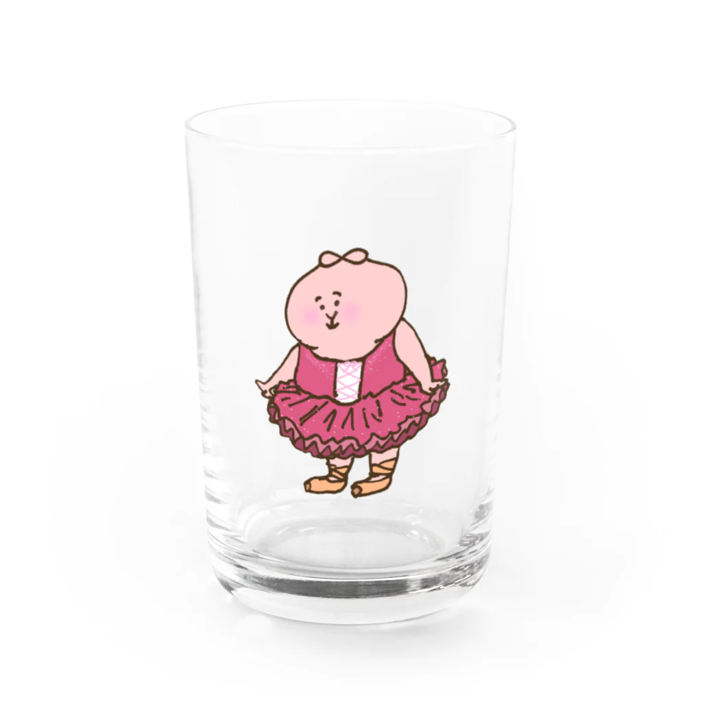 ぱくぱく村ふるさと納税のぱくぱく村のリトルバレリーナ(シンプル) Water Glass :front