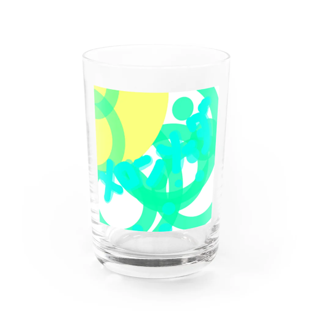 anpannのメロンクリームソーダ Water Glass :front