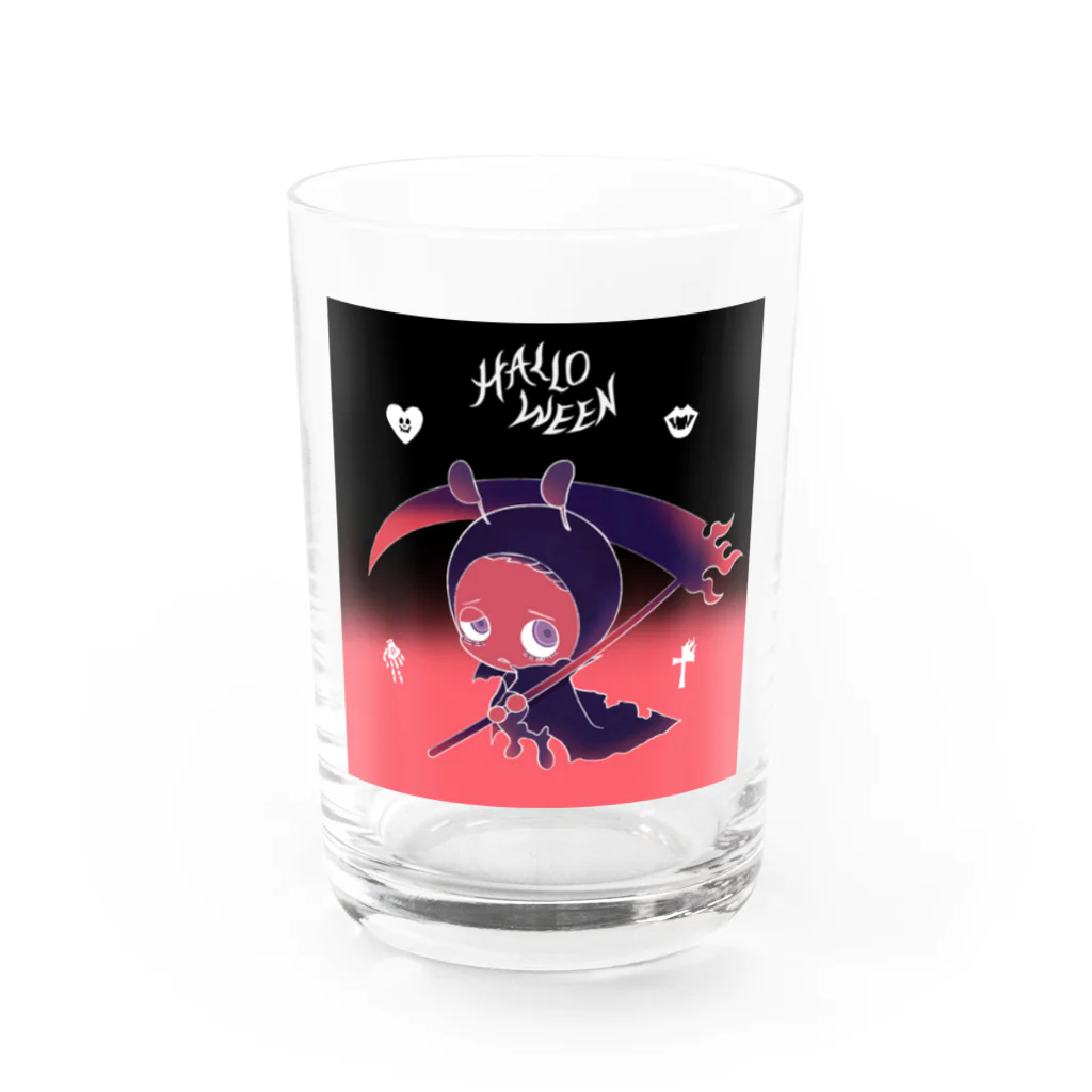 POYOのHalloween・アンラッキーくん Water Glass :front