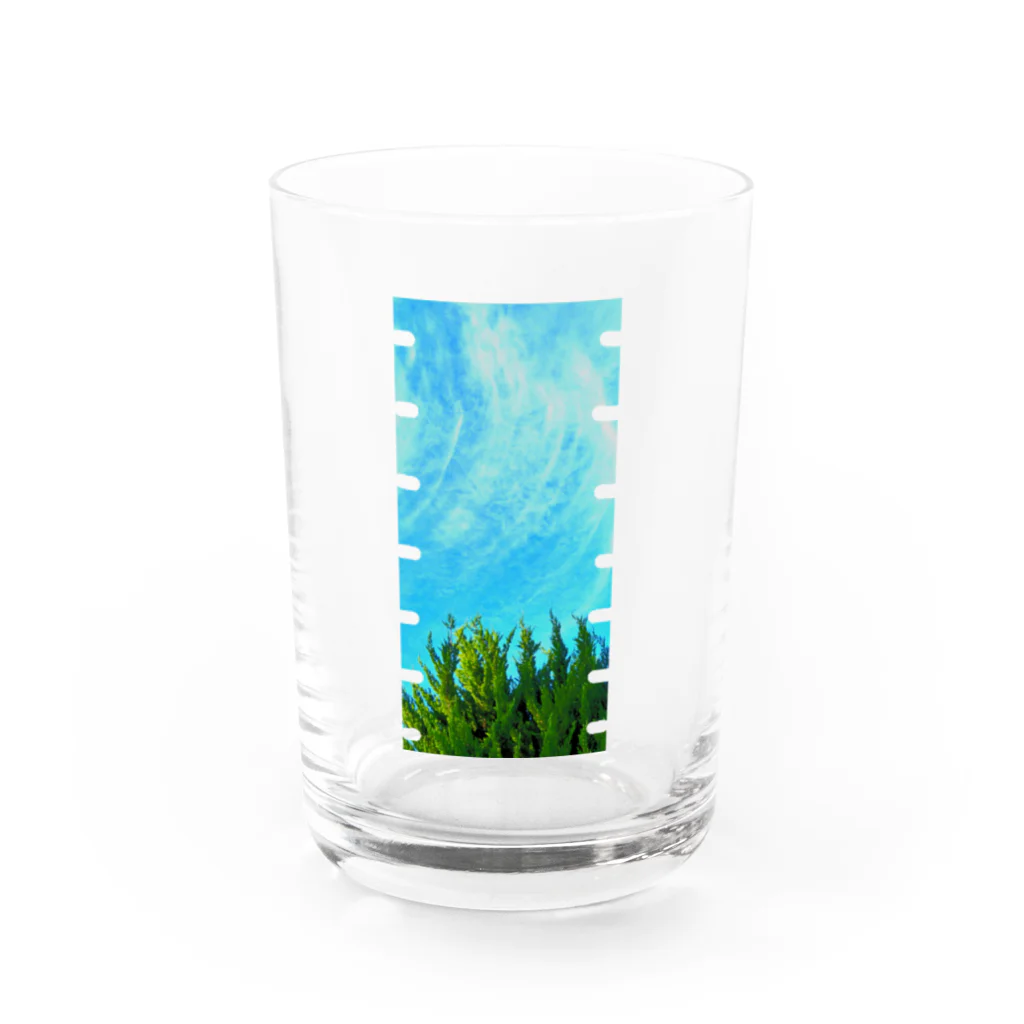 MUGURa-屋の無題　空へ Water Glass :front