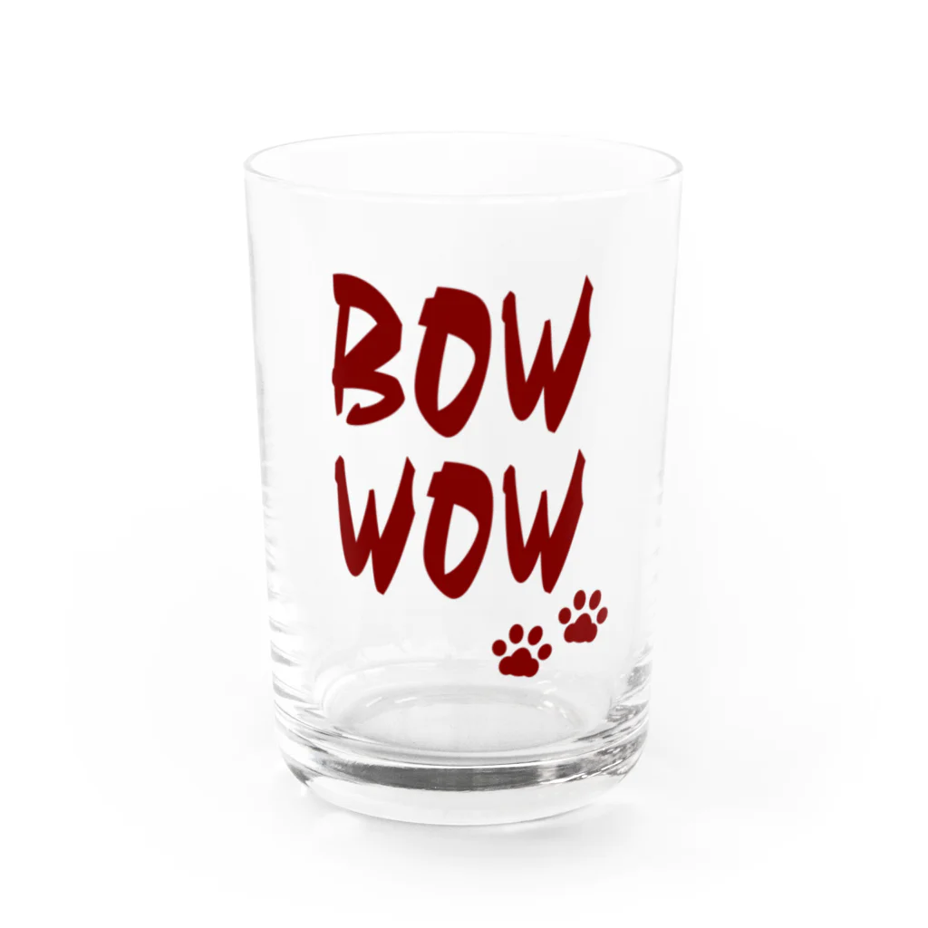 WISSCOLOR【ｳｨｽﾞｶﾗｰ】のBOWWOW【バーガンディ】 Water Glass :front