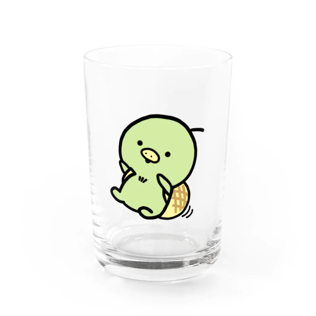 ぺるるのだぁだぁかめろんペン Water Glass :front