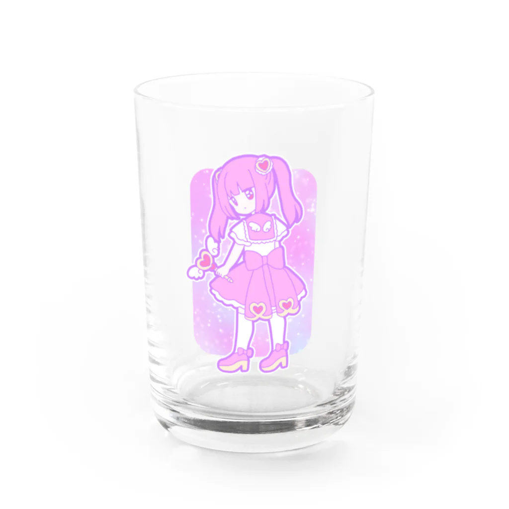 かわいいもののおみせ　いそぎんちゃくのゆめかわ魔法少女ちゃん Water Glass :front