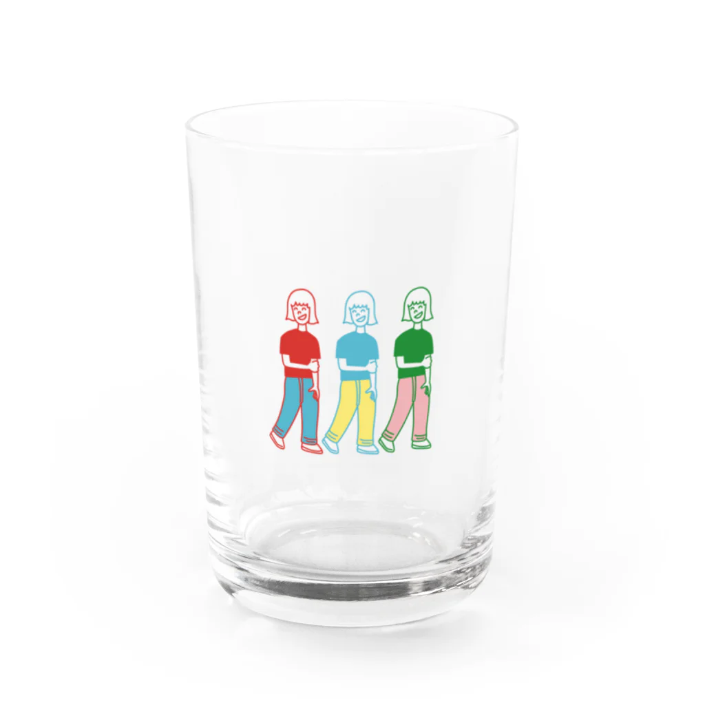 Diver Down shopの3girls Water Glass :front