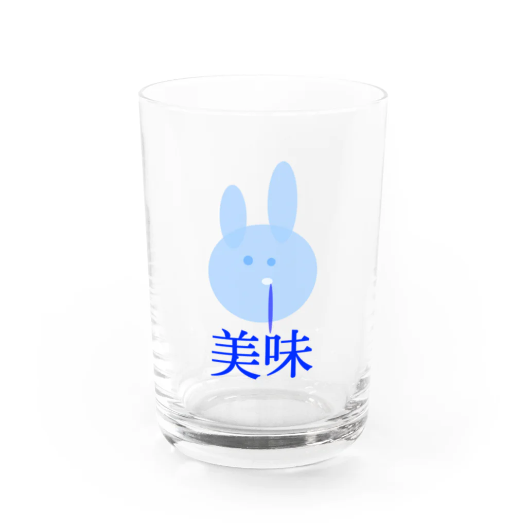 みずいろのおとふのビミィ‥ Water Glass :front