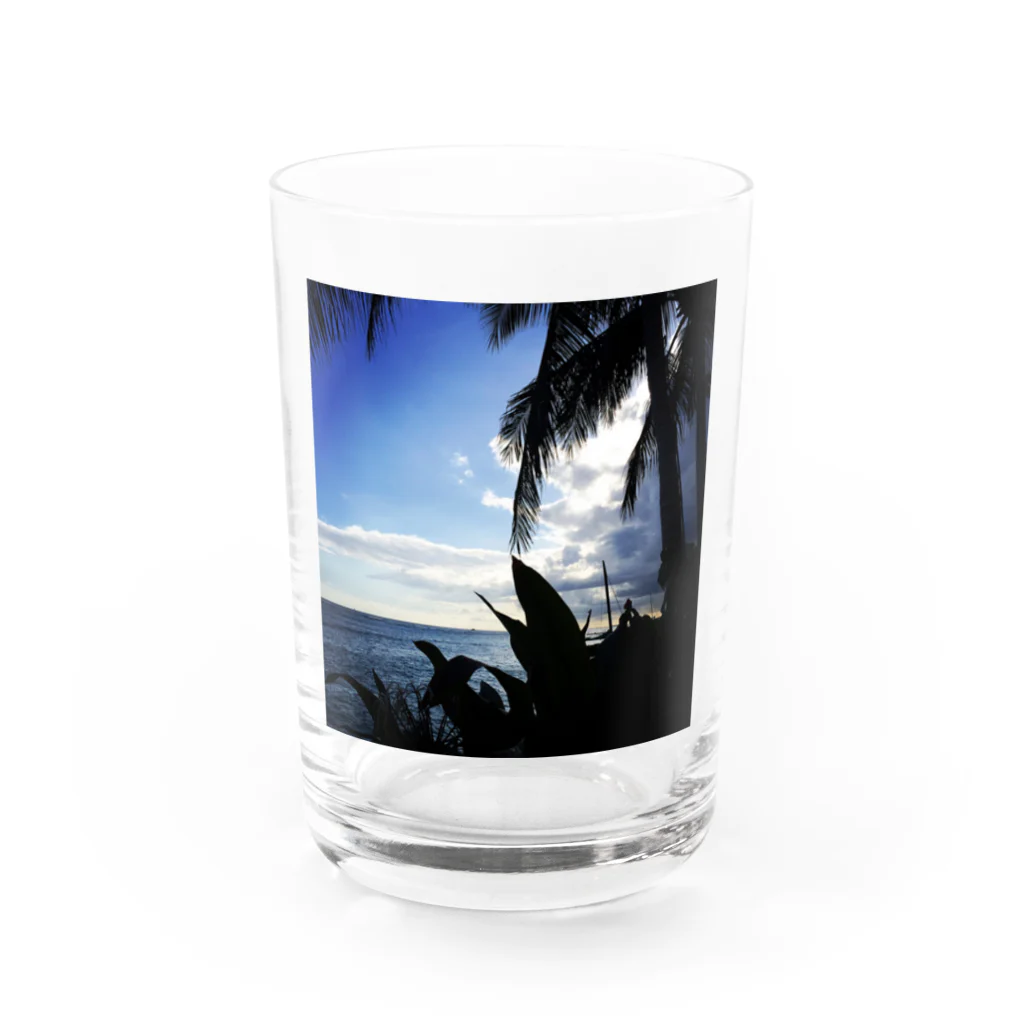 4cookiesのハワイアンサンセット Water Glass :front