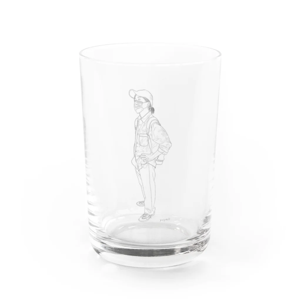 上田のゆうやくんコップ Water Glass :front