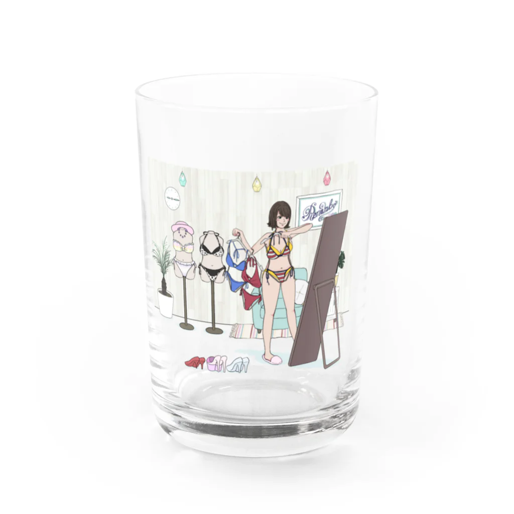 小山玲奈🐥(れーなんぼ)@10/29DVD発売のれーなんぼ水着お着替え Water Glass :front