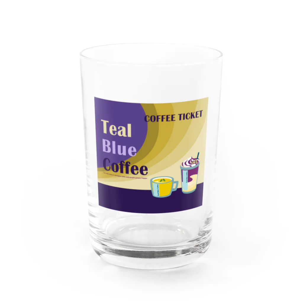 Teal Blue CoffeeのAutumn Fair Water Glass :front