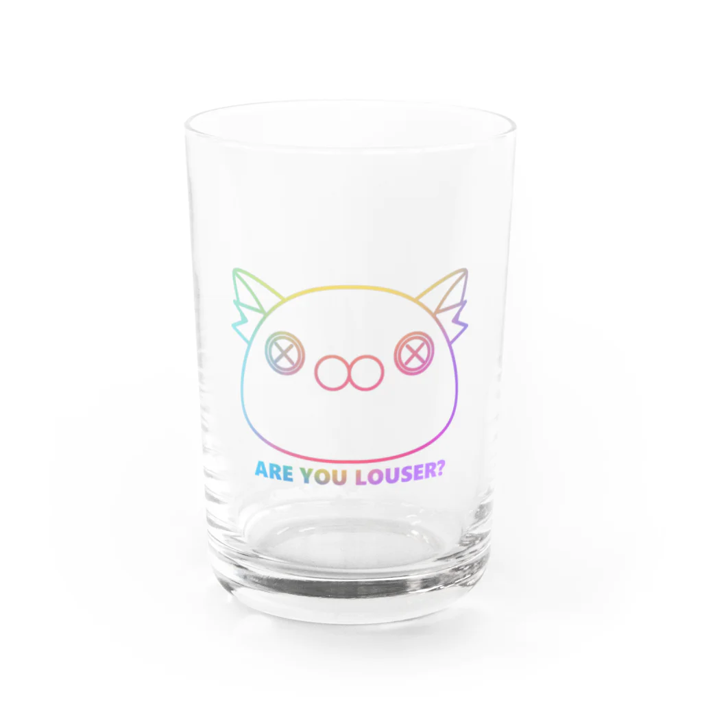 雑魚太郎🐶💜Vliverのまけいぬくん虹｢ARE YOU LOSER？｣ Water Glass :front