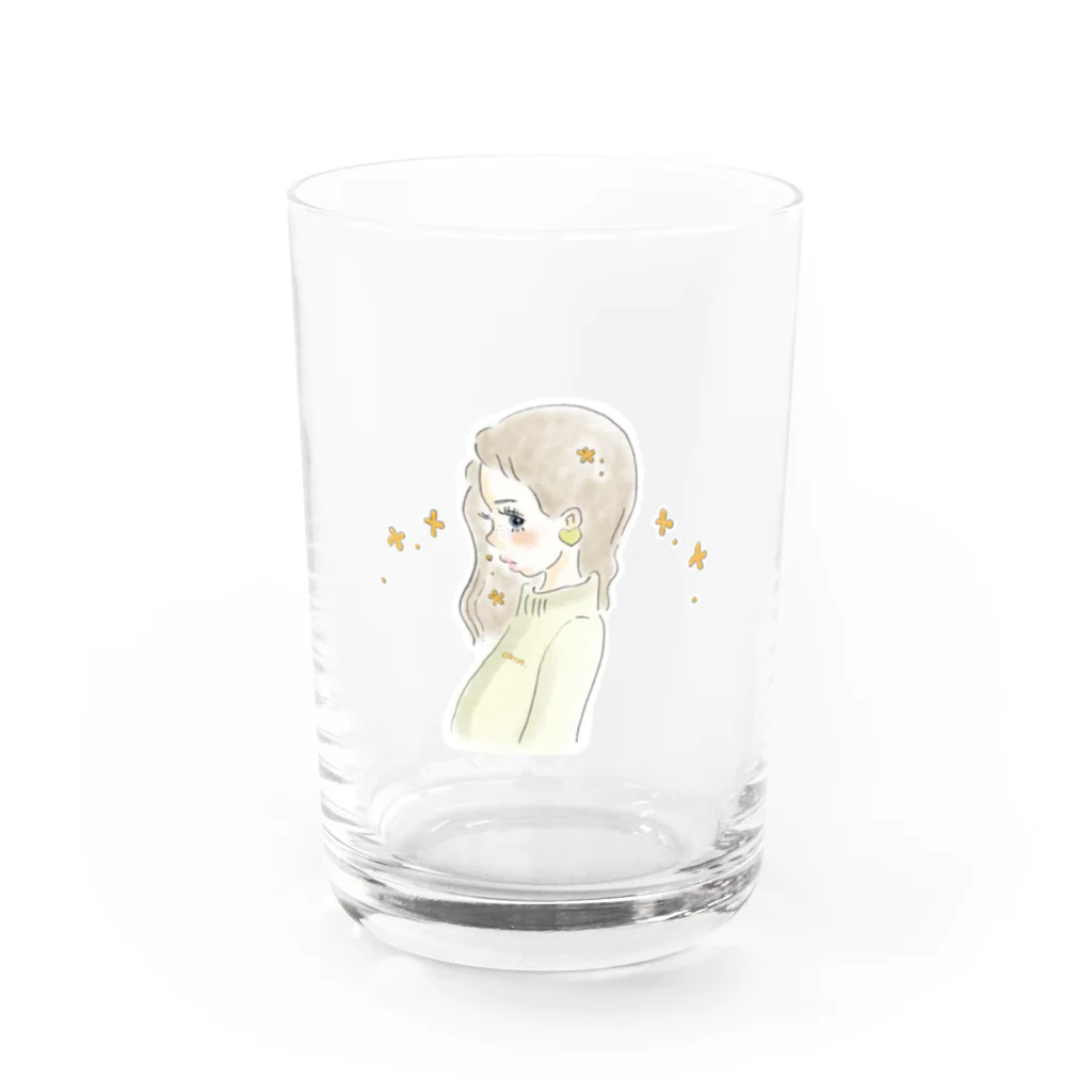 carrot.の金木犀なおんなのこ Water Glass :front