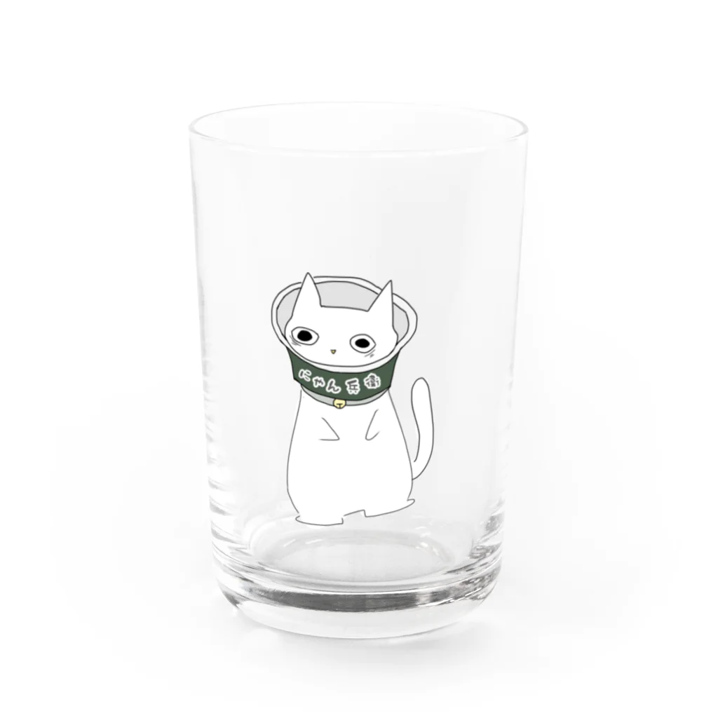 amemugi（あめむぎ）のにゃん兵衛。 Water Glass :front