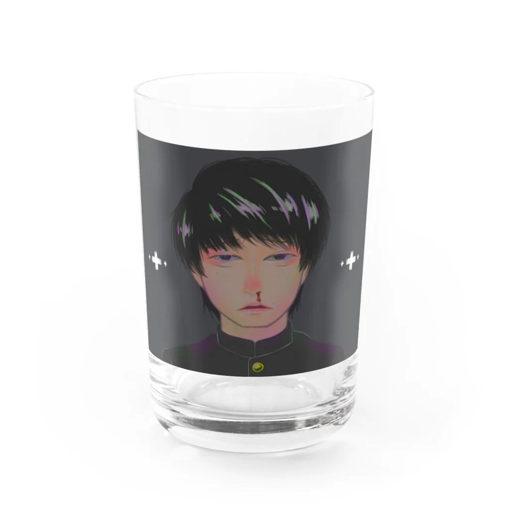 夜店の(体調)不良 Water Glass :front