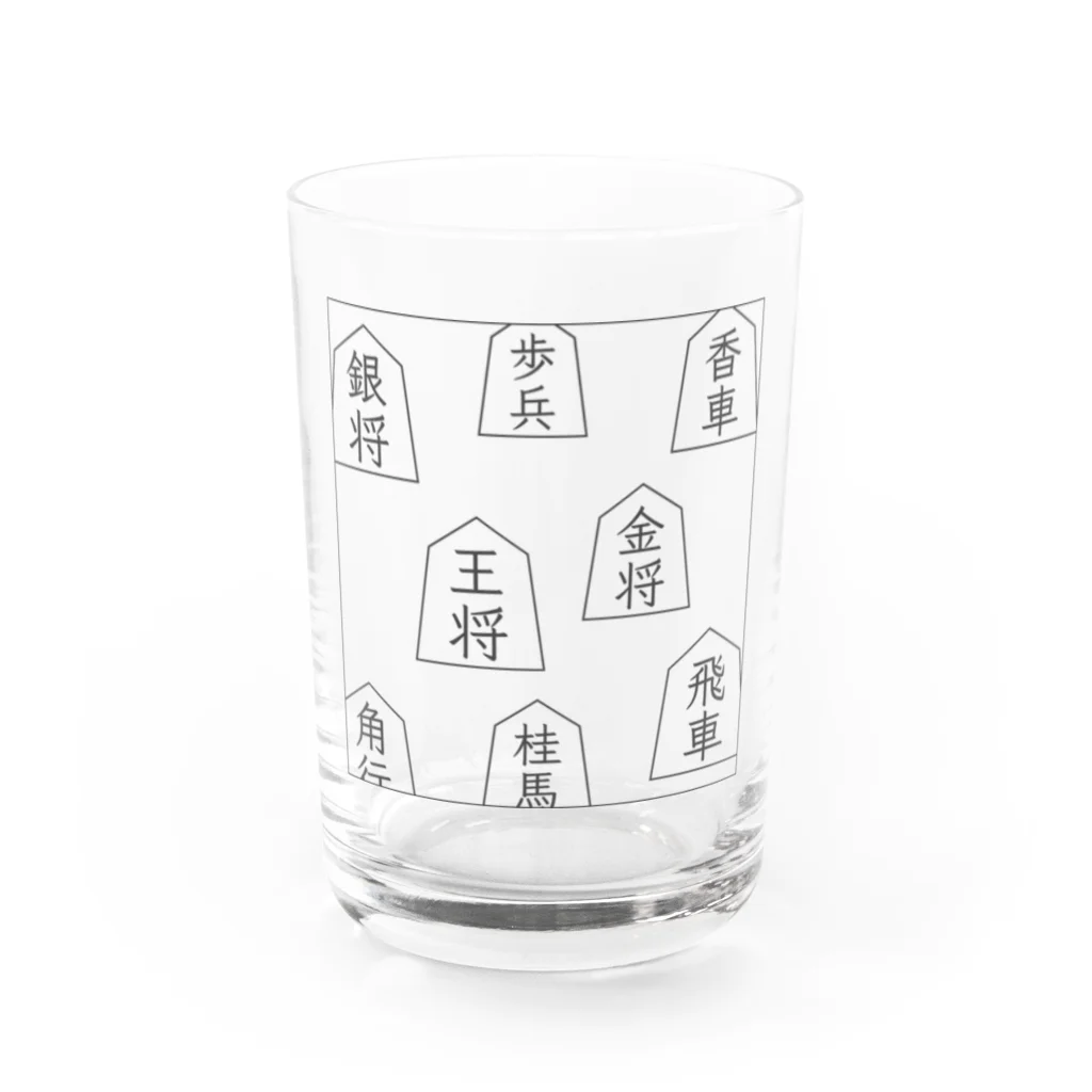 KAWAGOE GRAPHICSの王将とその仲間達 Water Glass :front