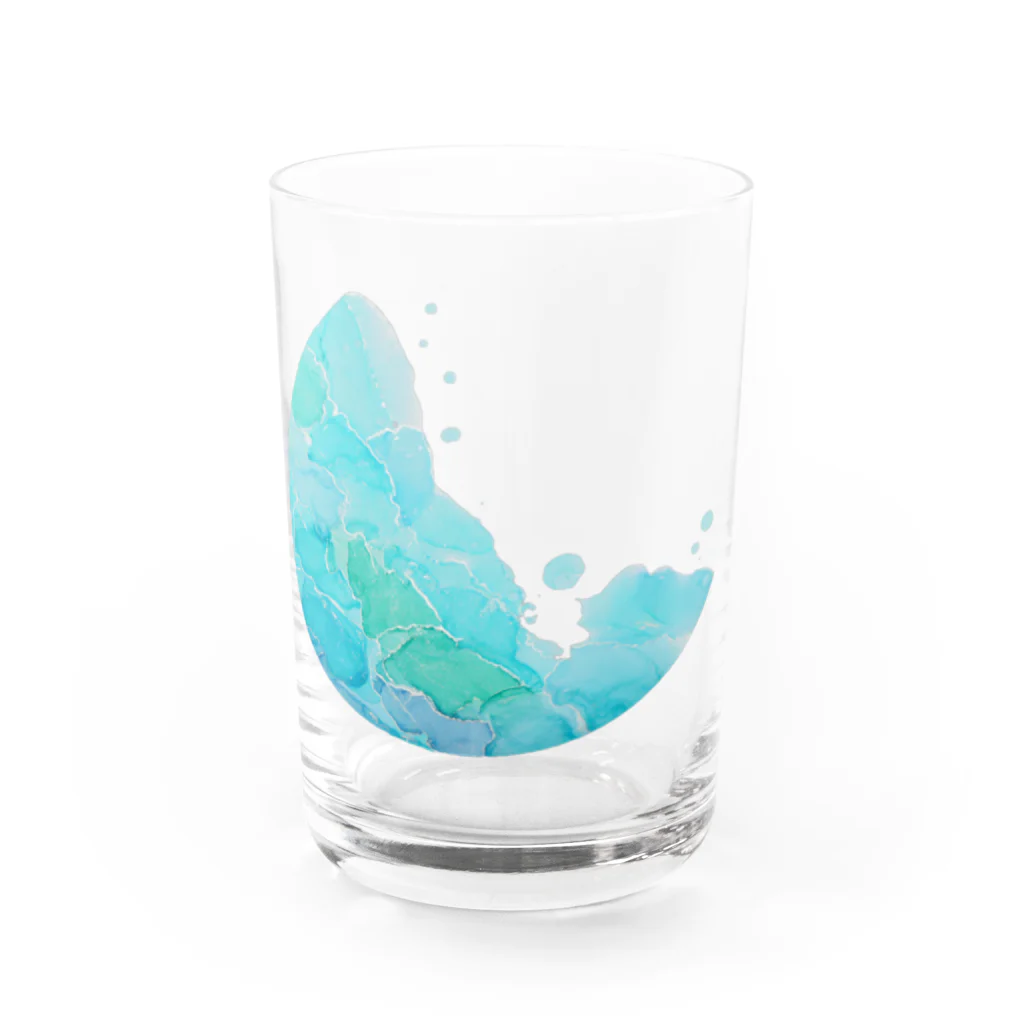 Orsetto.Kana.Artのしぶき Water Glass :front