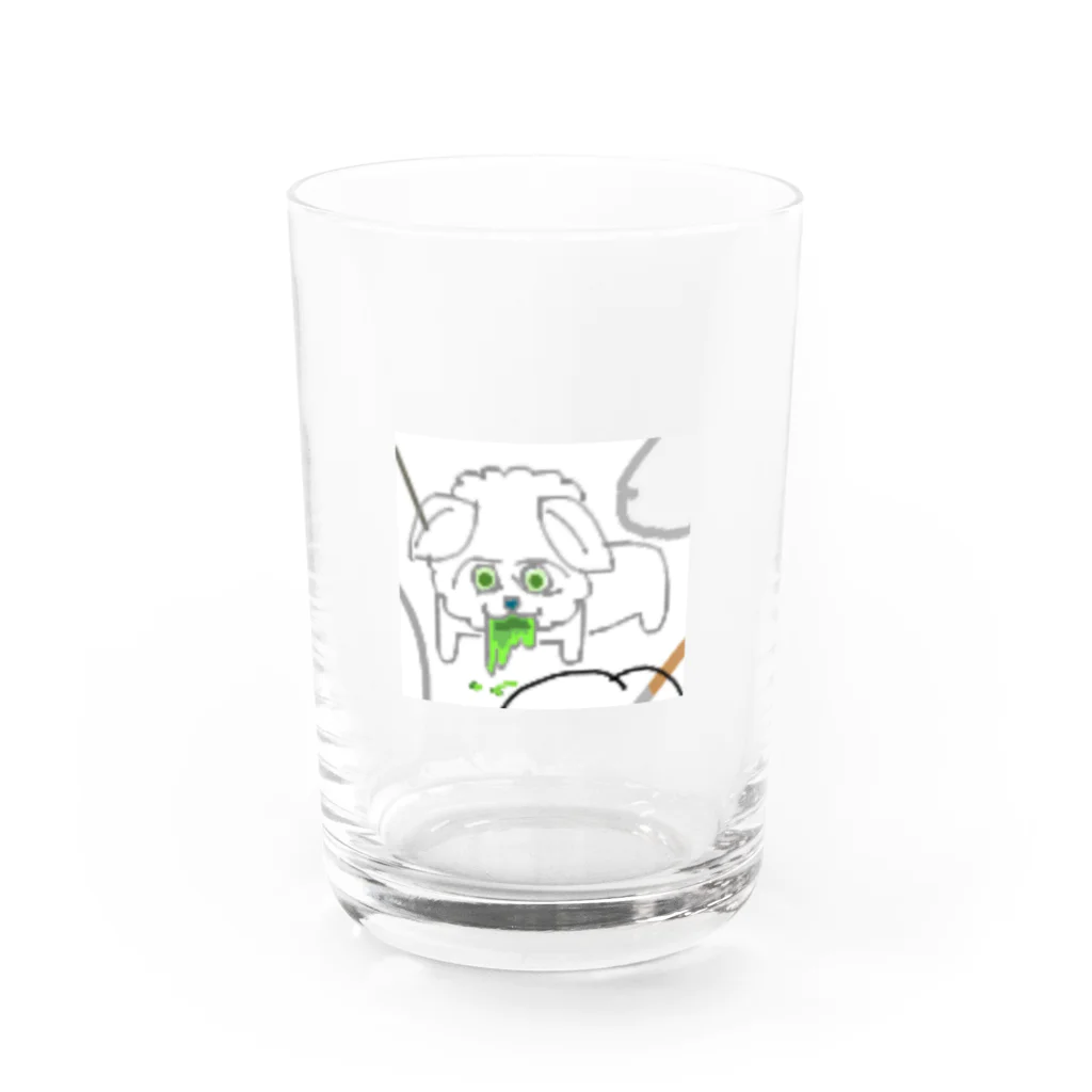 yodooshiのカテキン中毒で嘔吐する犬 Water Glass :front