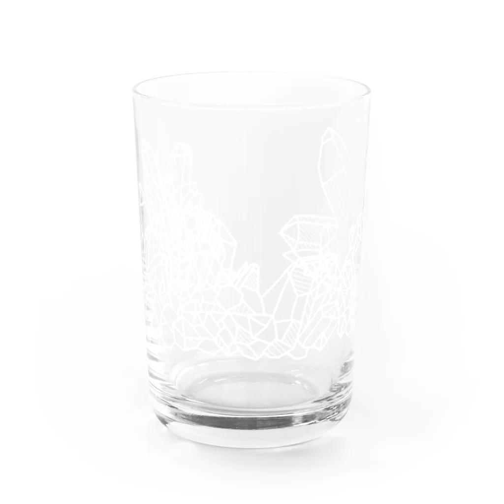 Sulﾐ☆(するみ)/Sul latoの鉱石クラスター【白】 Water Glass :front