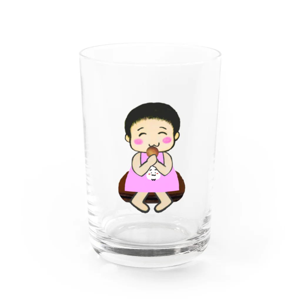 ちびもりのもう１コ食べていい？ Water Glass :front