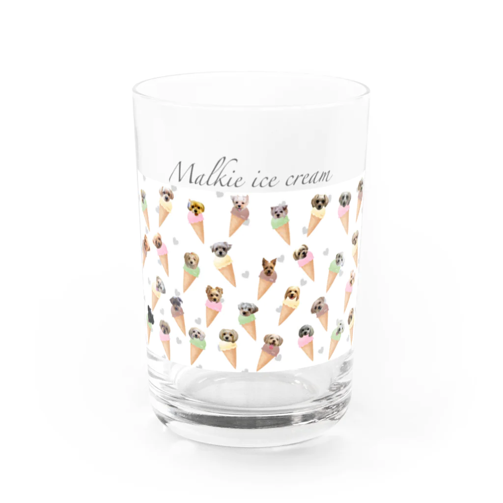 LiLunaのマルキーアイスクリーム Water Glass :front