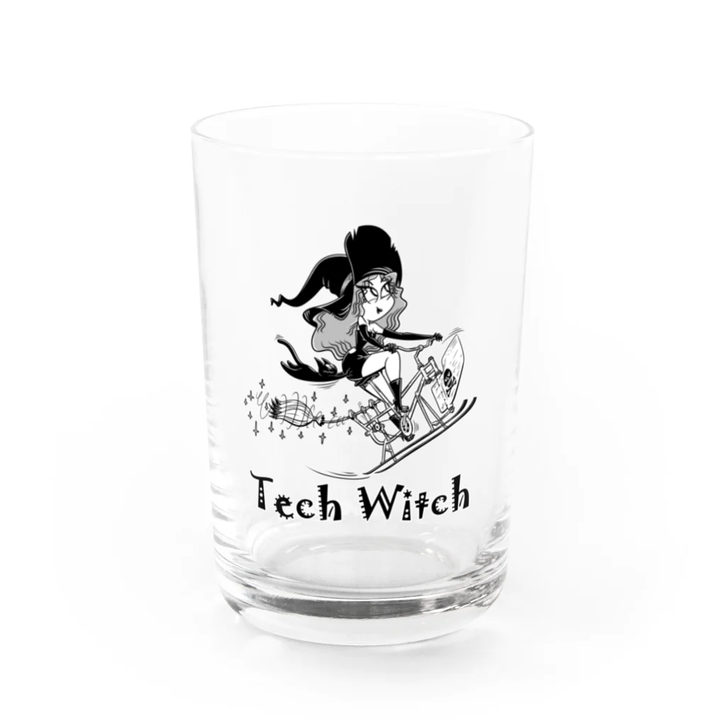 nidan-illustrationの“Tech Witch” Water Glass :front