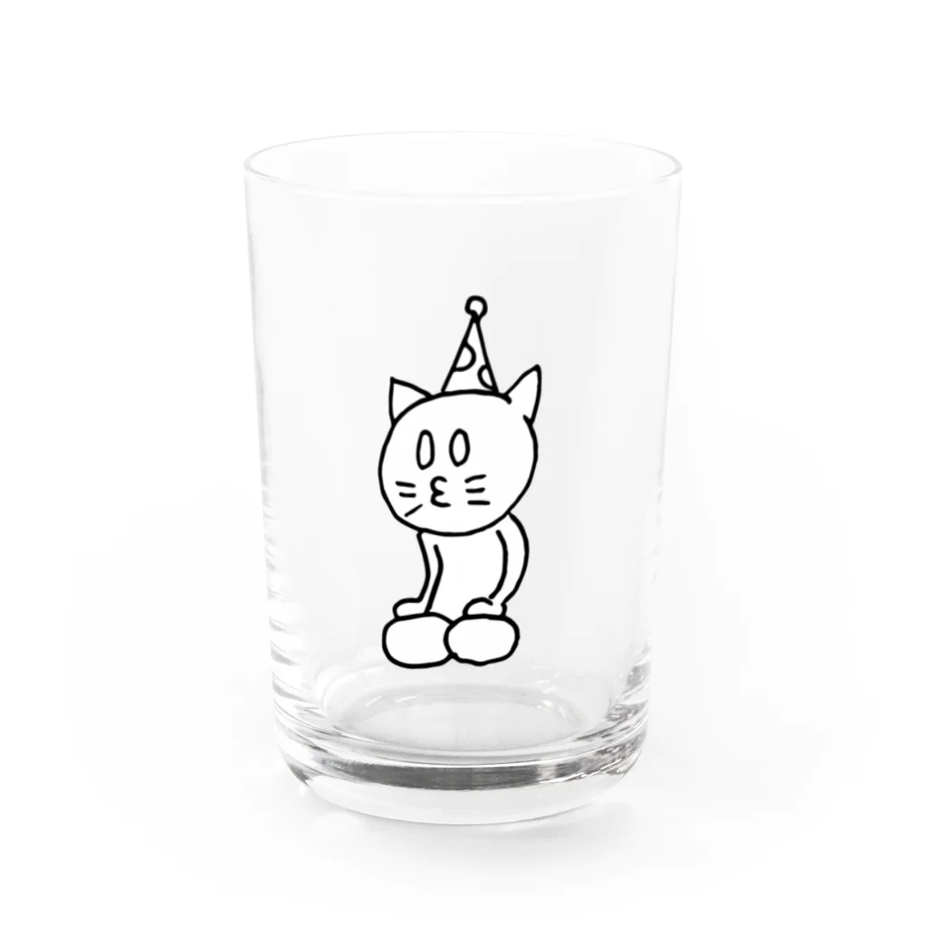 Tシャツ屋じょにー SELECTのジョニさん ハッピー Water Glass :front