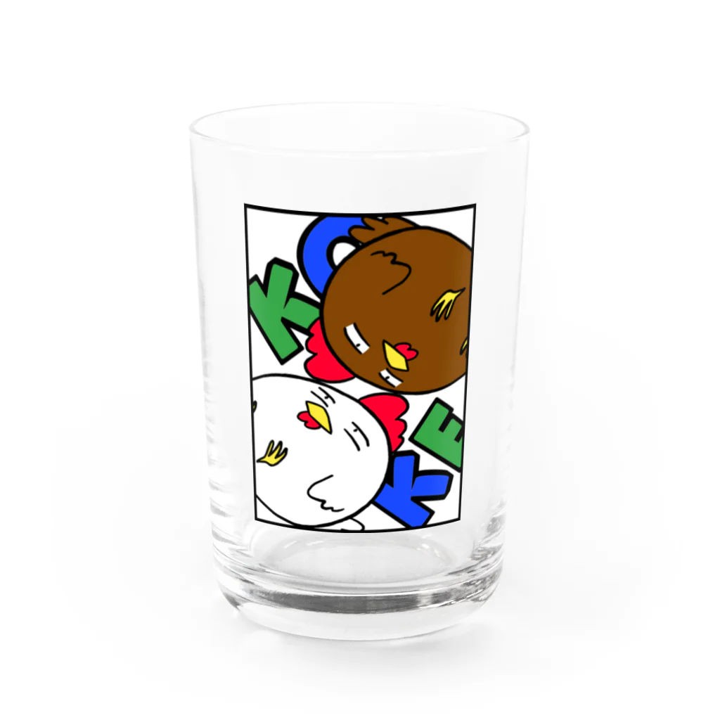 NOKIO MUXのコケコッコ Water Glass :front