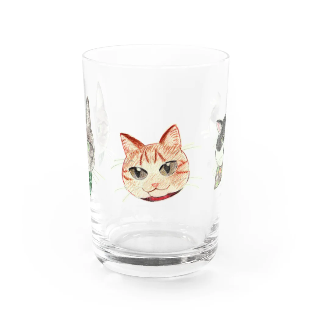 suwamiSHOP SUZURIのねこたち Water Glass :front