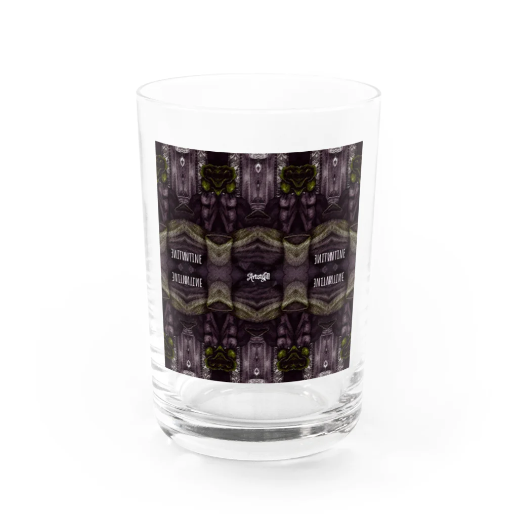 【ホラー専門店】ジルショップのゴシックルーム(紫) Water Glass :front