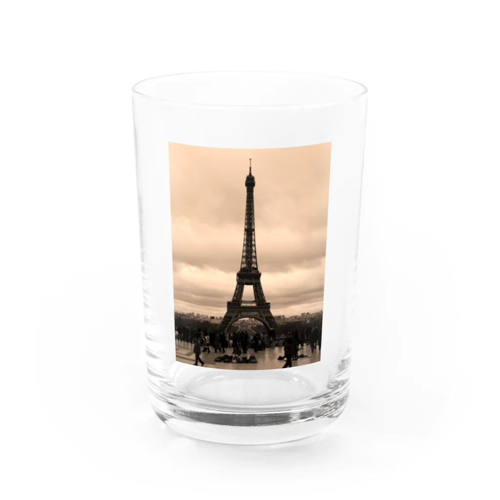 AnelaのHello Paris  Water Glass :front