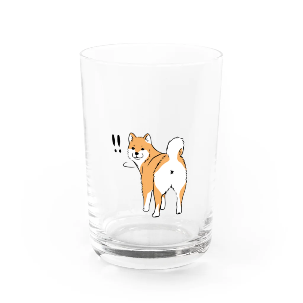 Andiamoのしばのおしり Water Glass :front