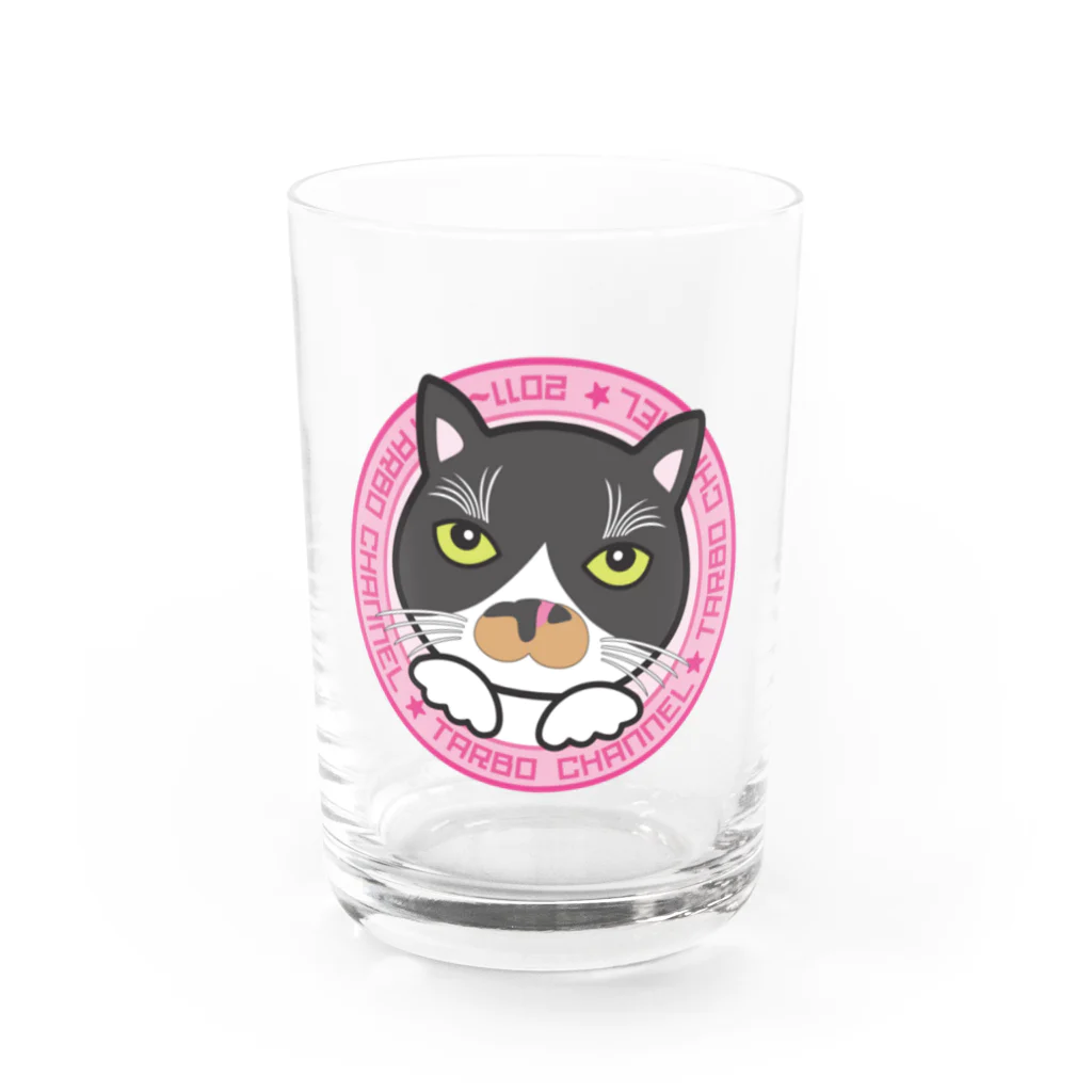 た～ぼチャンネル　グッズコーナーのちゃぼさんグラス Water Glass :front