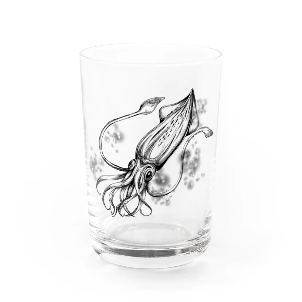 翠色の眼鏡の烏賊(ブラック) グラス前面