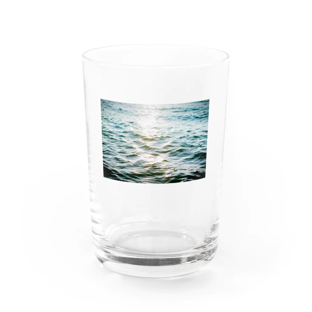 さんかくのかたちときろくのキラキラ　カガヤク Water Glass :front