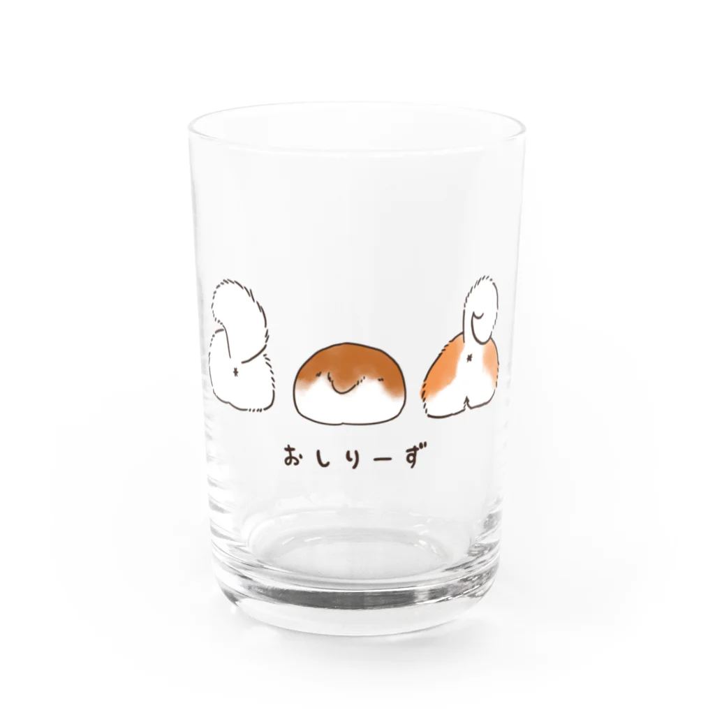 Andiamoのおしりーず Water Glass :front