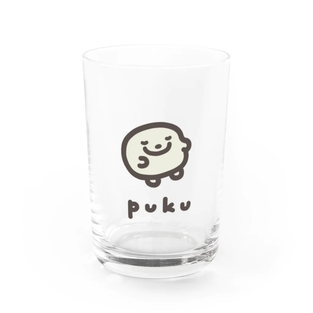 穂の湯のPUKU グラス前面