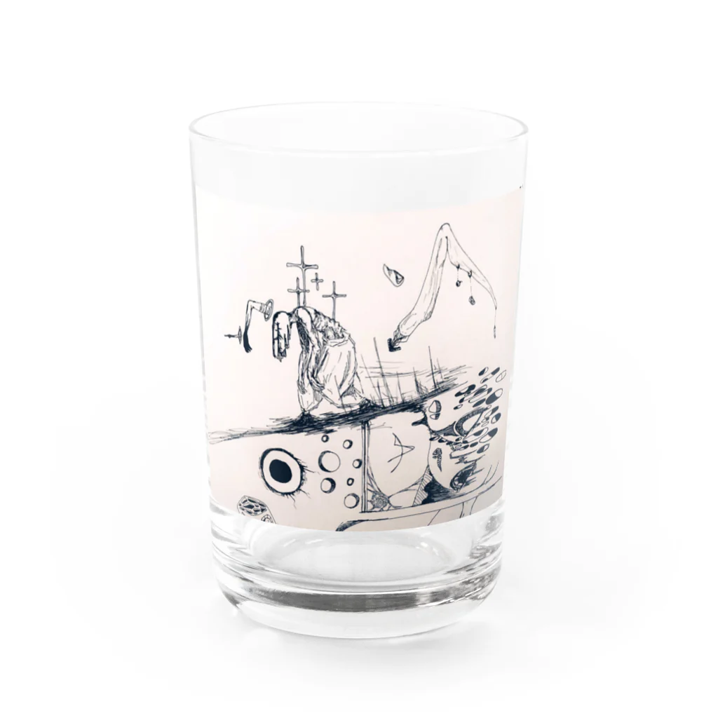 ねはの零落、堕涙 Water Glass :front