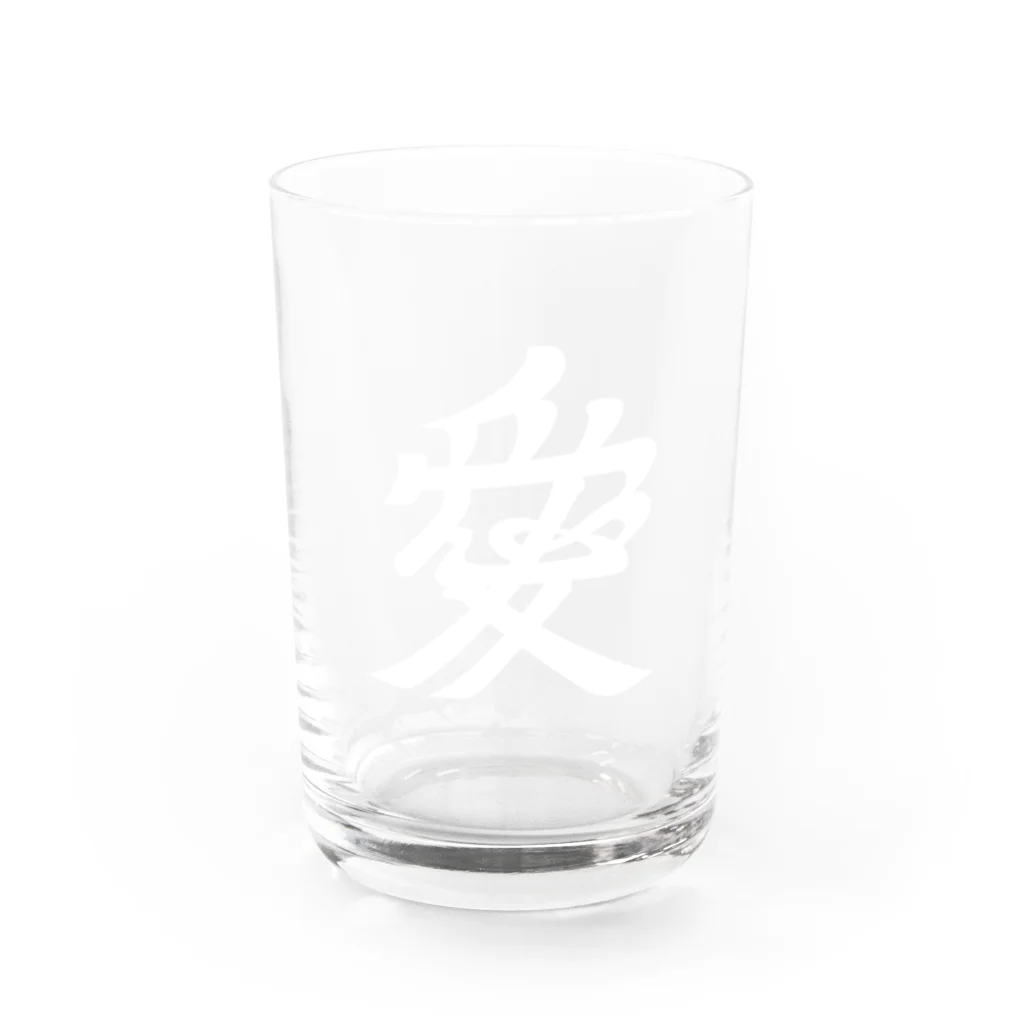 戦国神社 -戦国グッズ専門店-の直江兼続/前立て/愛染明王/ホワイト Water Glass :front