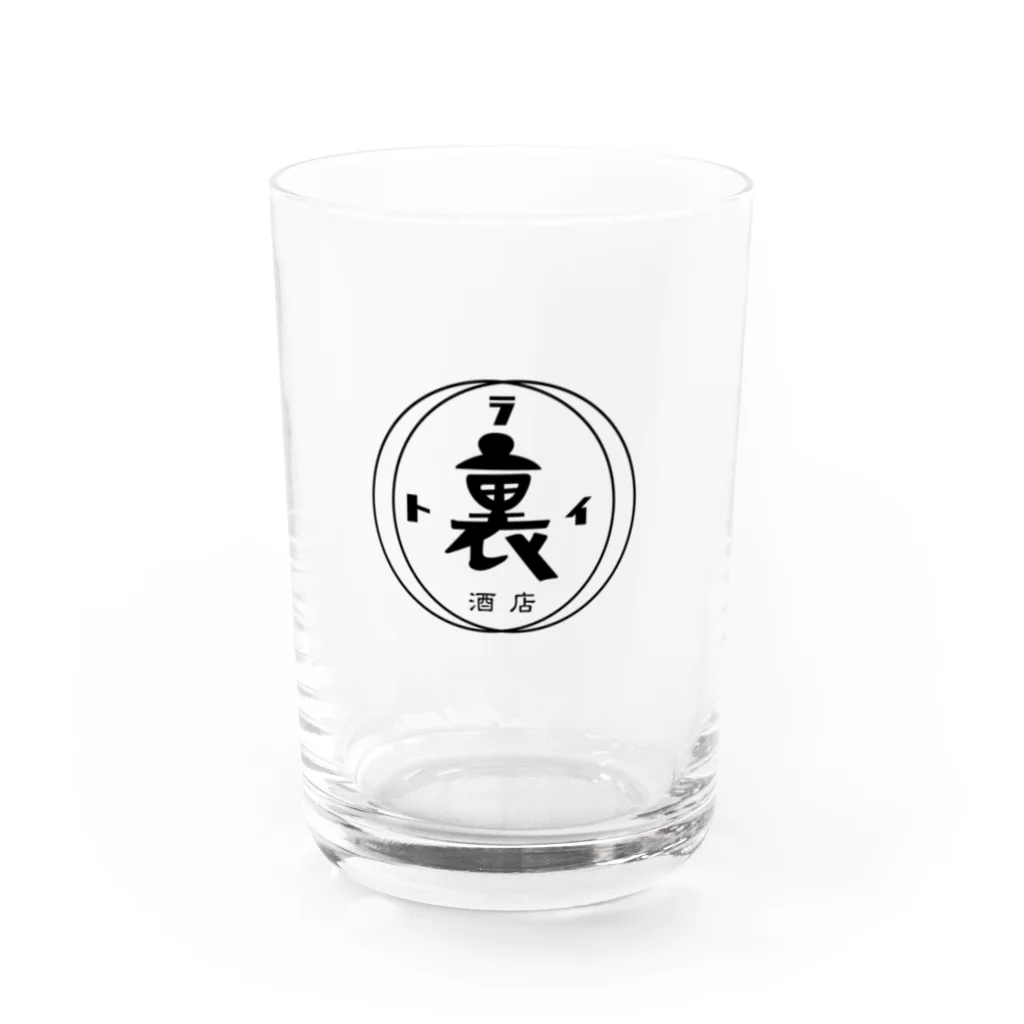 藍丸のでも Water Glass :front