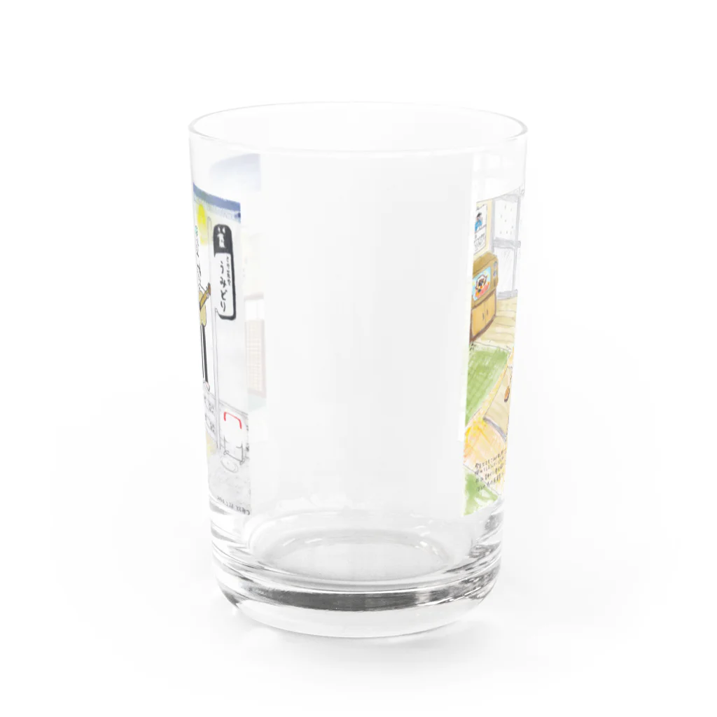 ペニーのお店のうみどり Water Glass :front