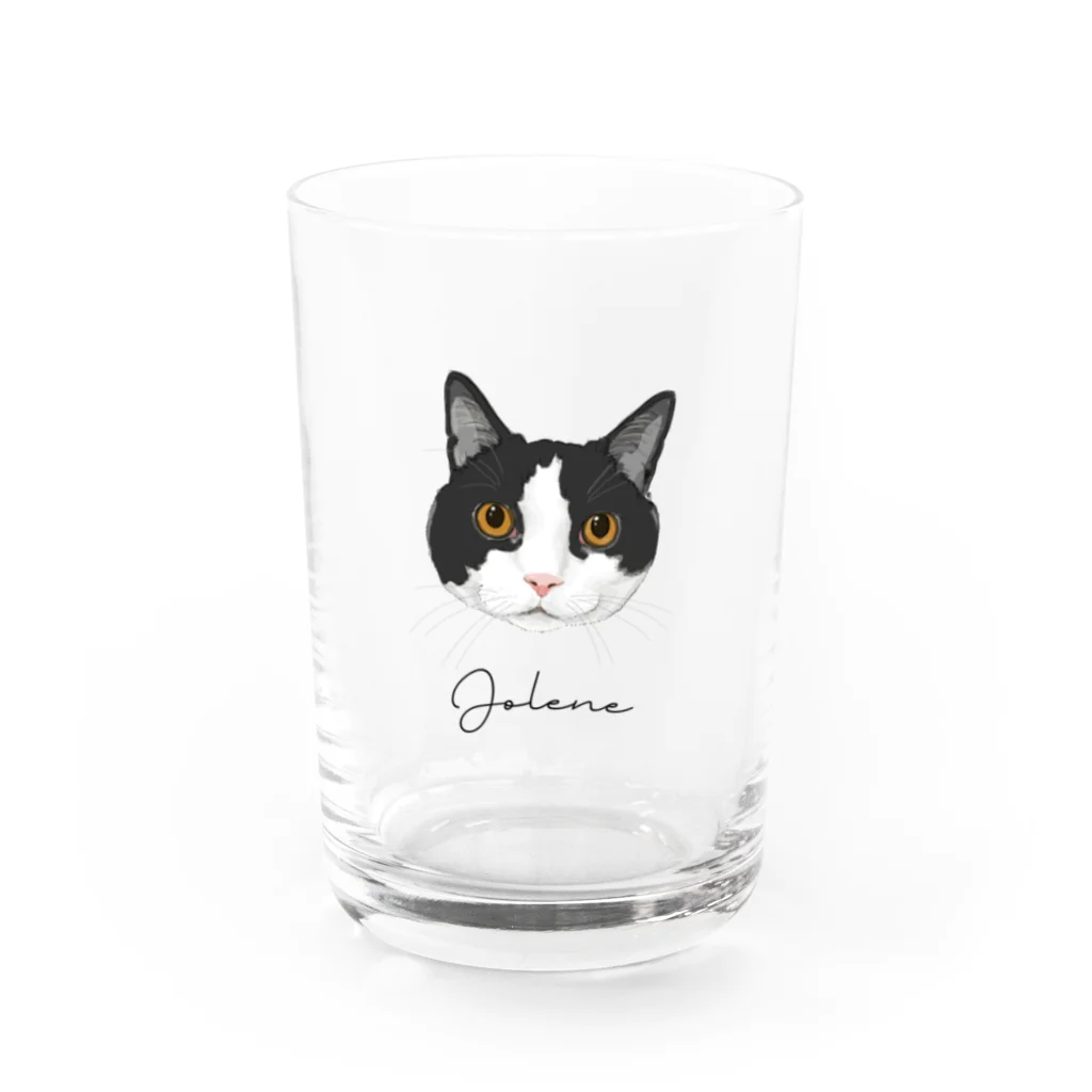 みきぞーん｜保護猫 ミッキー画伯と肉球とおともだちのjolene Water Glass :front