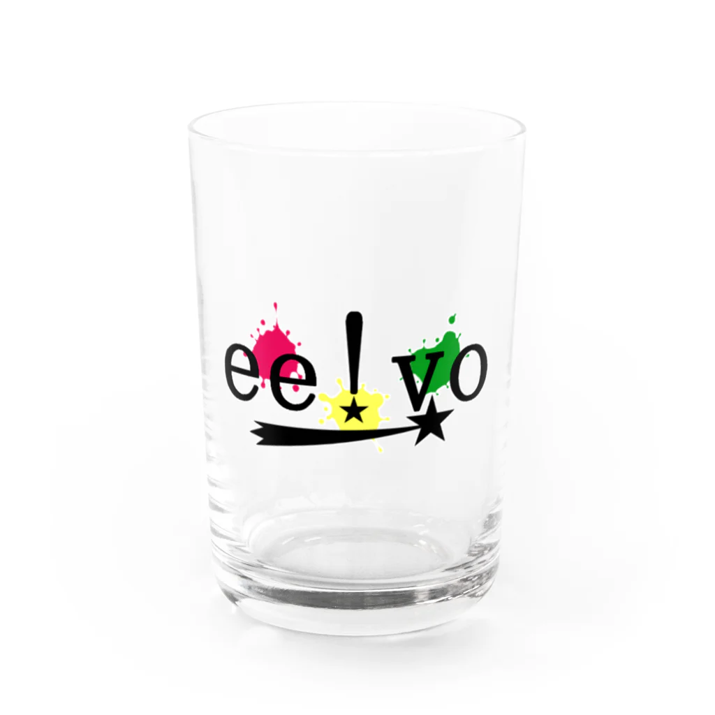 ものもの屋さん【ee!vo公式】のee!vo旧式ロゴ Water Glass :front