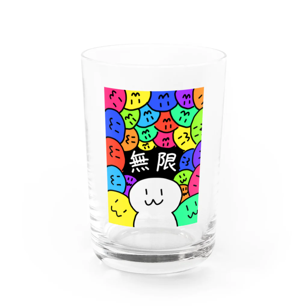 きいろビスケット オンラインストアのコミュ障おたく　無限　サイケデリック Water Glass :front