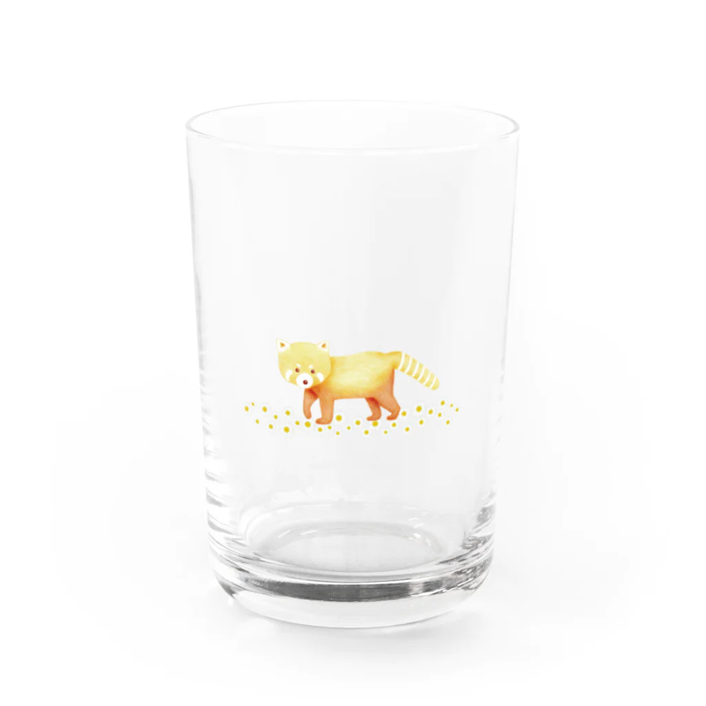 美内のレッサーパンダ Water Glass :front